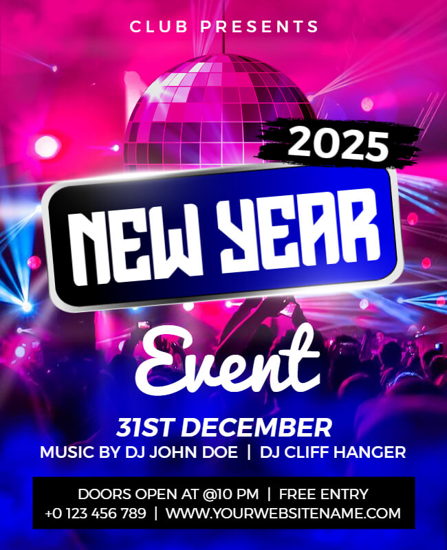 Event New Year Flyer Template