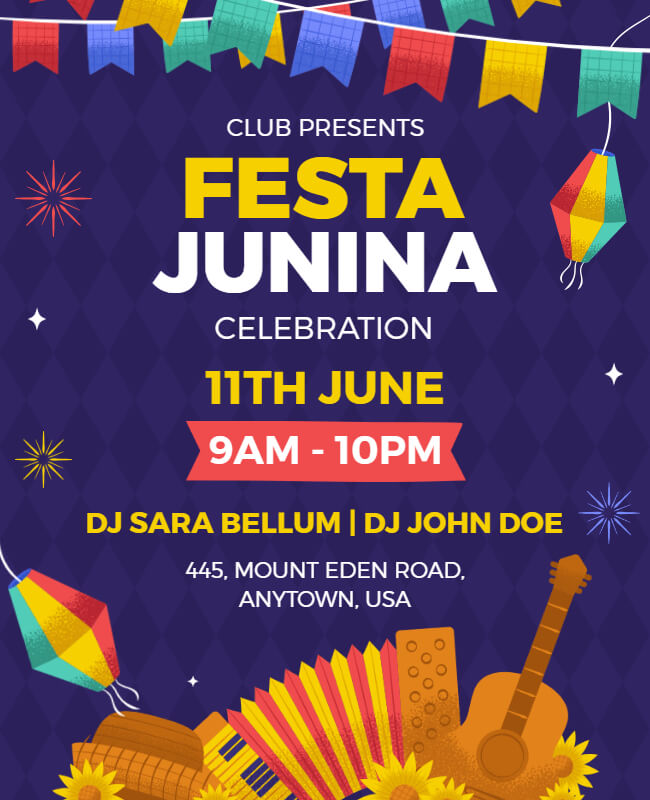 Festa Junina Event Flyer Template