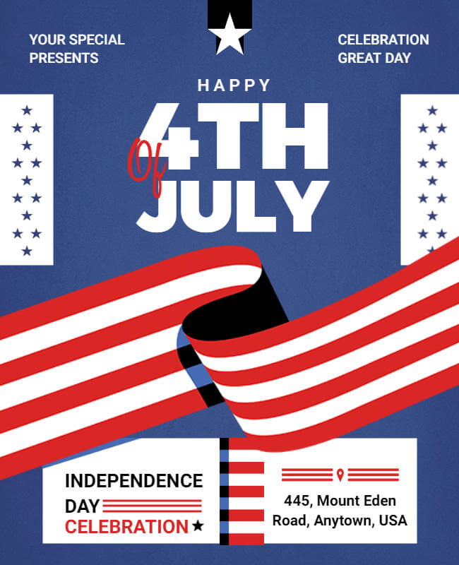 Greetings 4th of July Flyer Templates