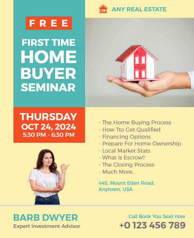  Home Buyer Seminar Flyer Template
