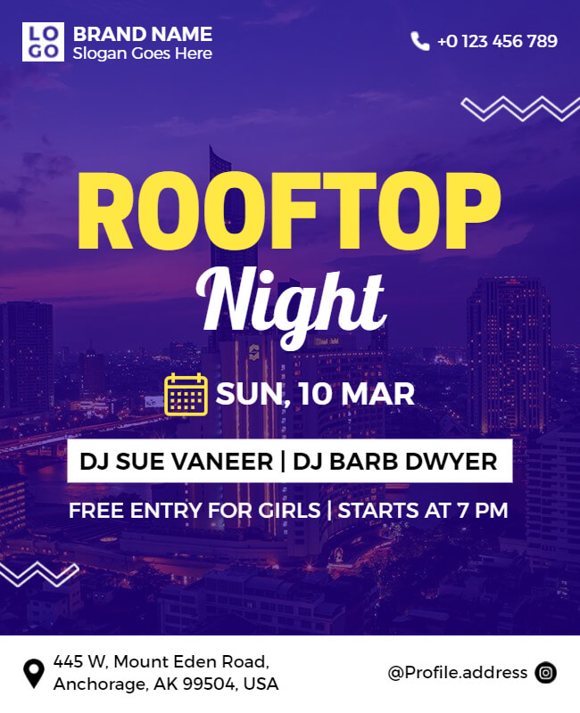 Rooftop Party Flyer Template