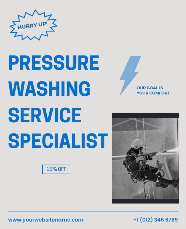 HydroHero Pressure Washing Flyer