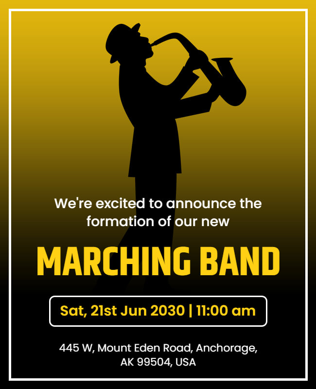 Marching Band Flyer Template