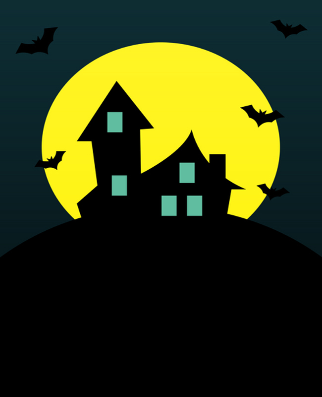 Spooky Halloween Blank Party Flyer Background