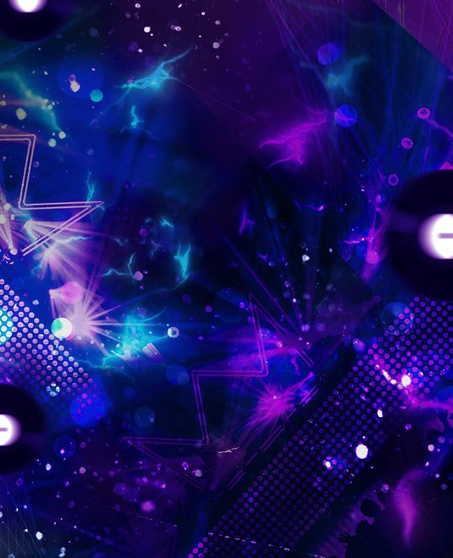 Electro Night Blank Party Flyer Background