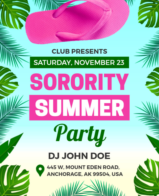 DJ Summer Party Flyer