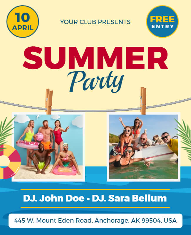 Summer Fiesta Party Flyer
