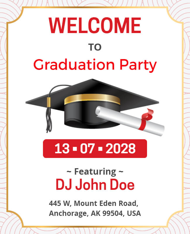 Urban Edge Graduation Party Flyer