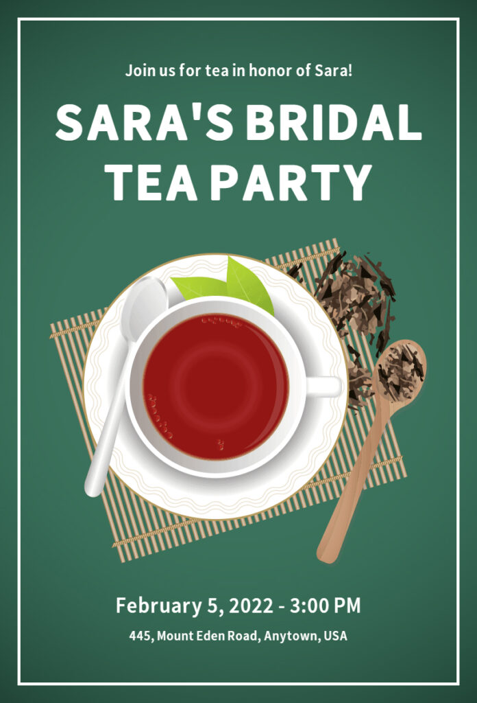 Illustrated Tea Party Flyer