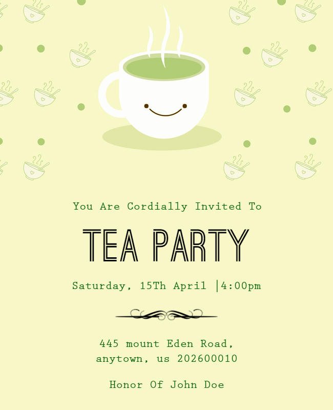Whimsical Tea Party Flyer