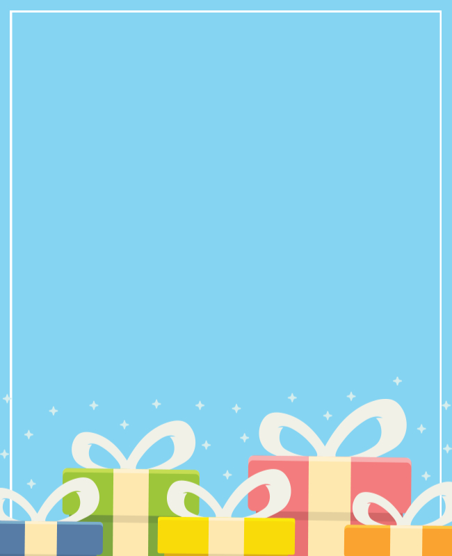 Illustrated Birthday Party Flyer Background