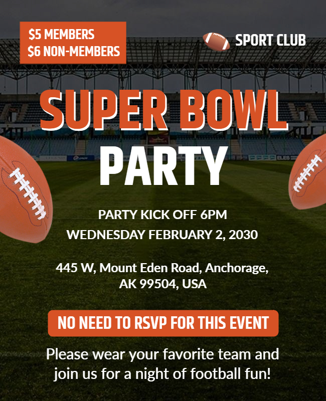 Sports Party Flyer