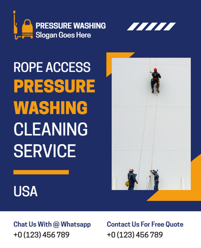 Abstract Pressure Washing Flyer