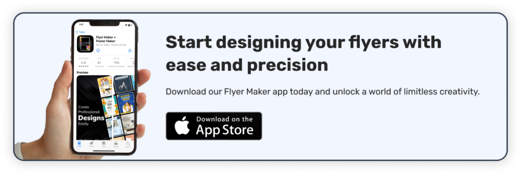 flyer generator app for iOS