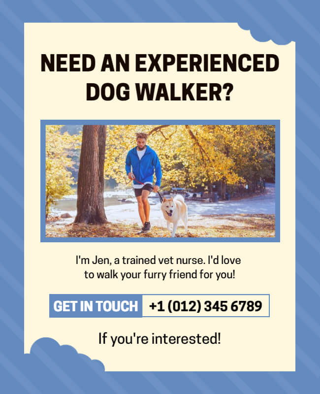Bark Avenue Pet Walkers Flyer