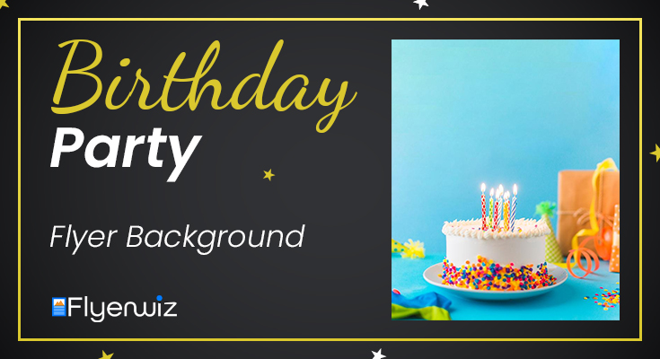 birthday party flyer background
