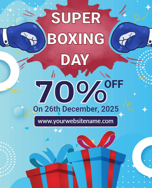 Brawl of Offers Super Boxing Day Flyer Template