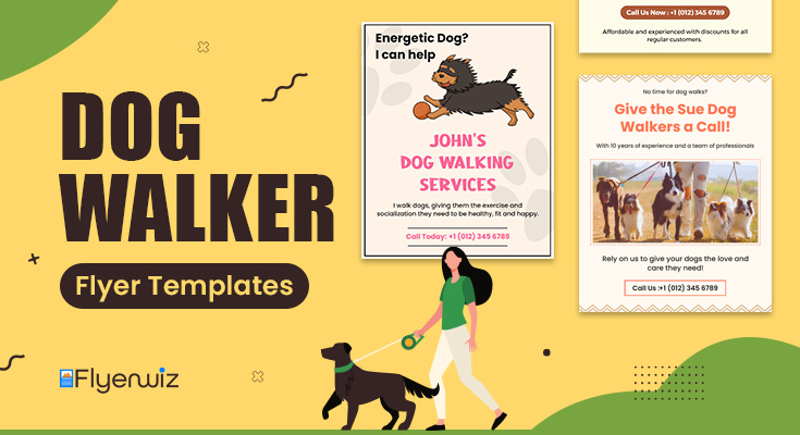 Dog Walker Flyer Templates