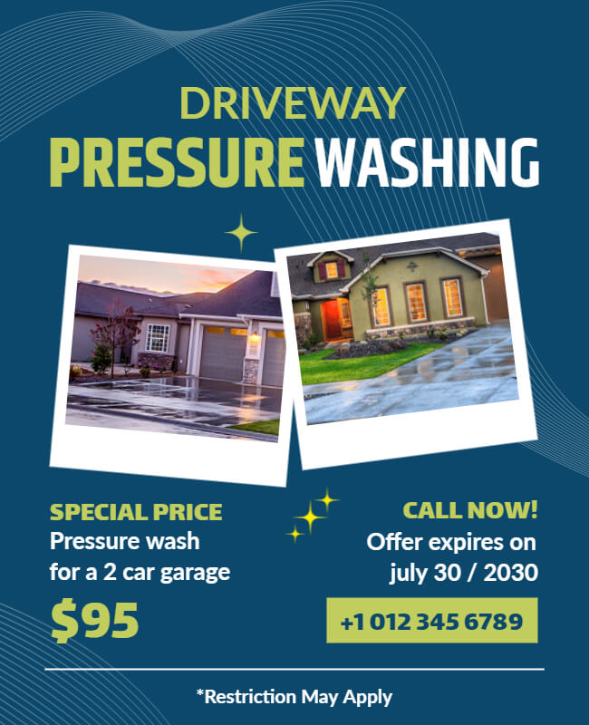 Driveway Pressure Washing Flyer