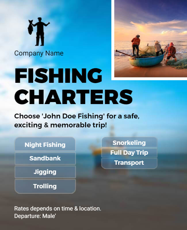 Fishing Charters Flyer