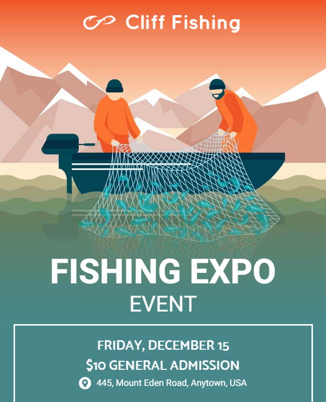 Fishing Expo Event Flyer