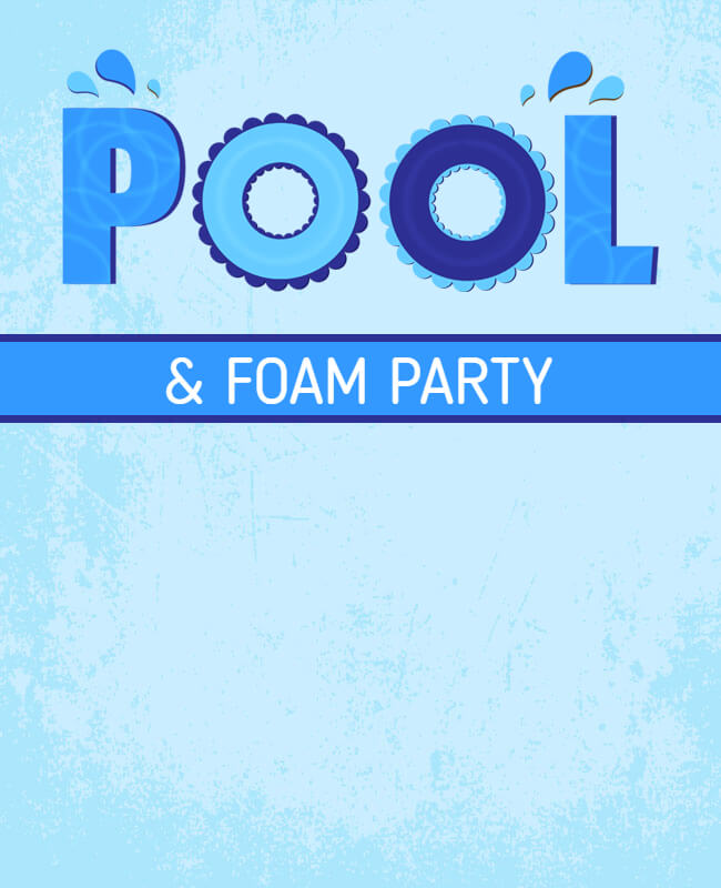 Foam & Pool Party Flyer Background