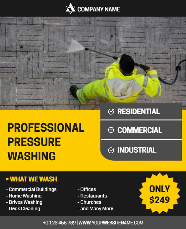 Grime Fighters Pressure Washing Flyer