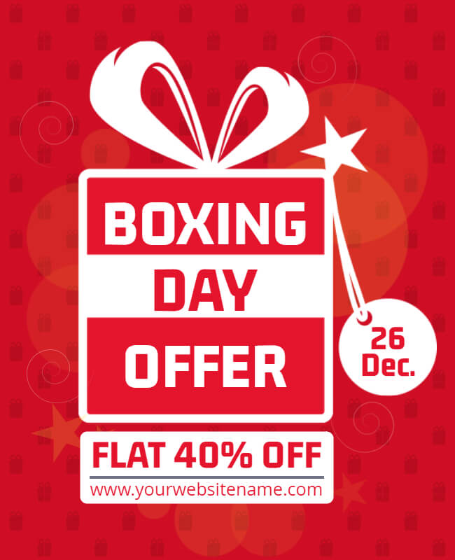 Jabbing Prices Boxing Day Flyer Template