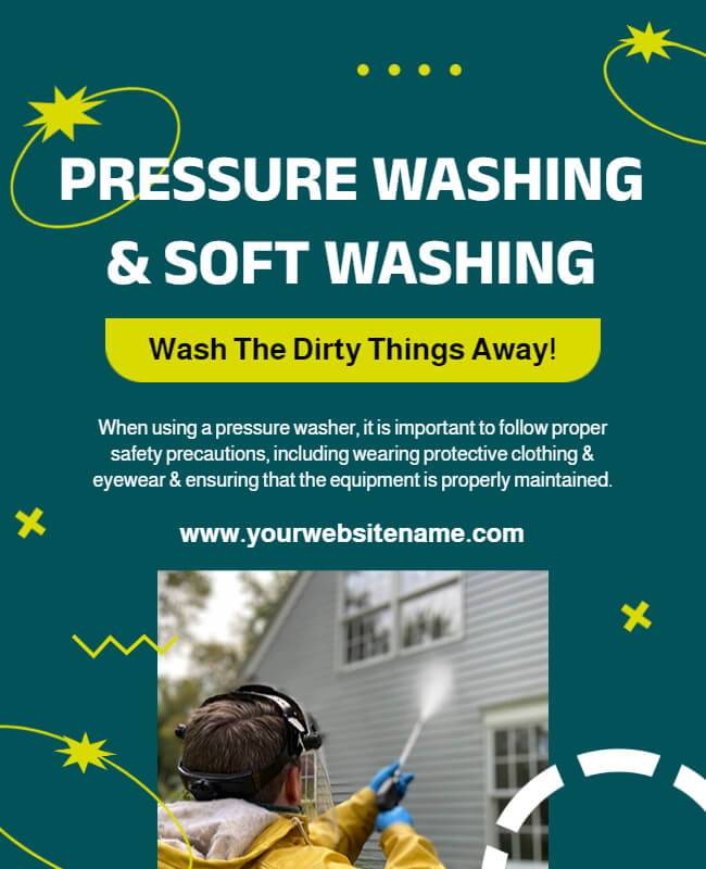 Rapid Rinse Team Pressure Washing Flyer