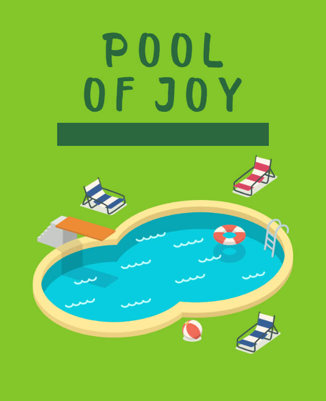 Sparkling Pool Party Flyer Background