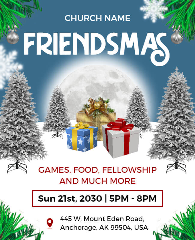 Winter Christmas Party Flyer