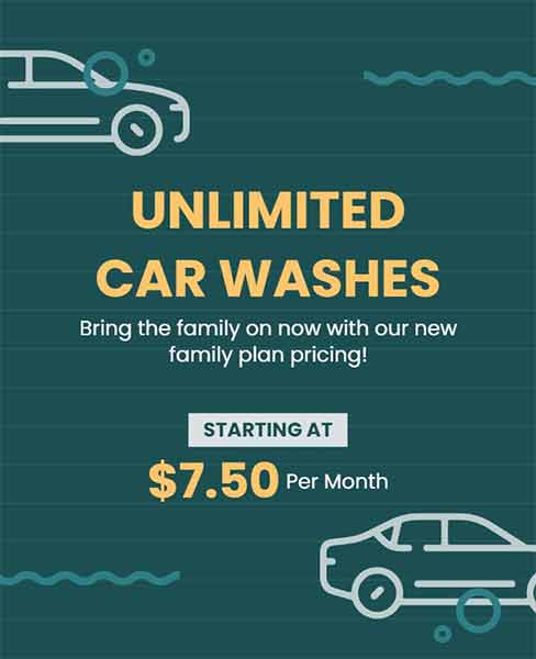 Minimal Car Wash Flyer Template