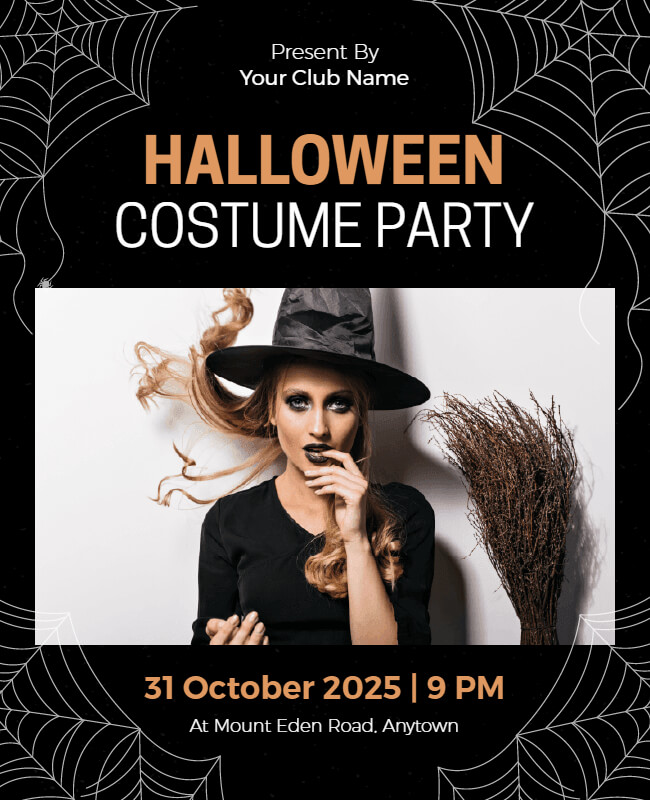 Costume Halloween Party Flyer Template