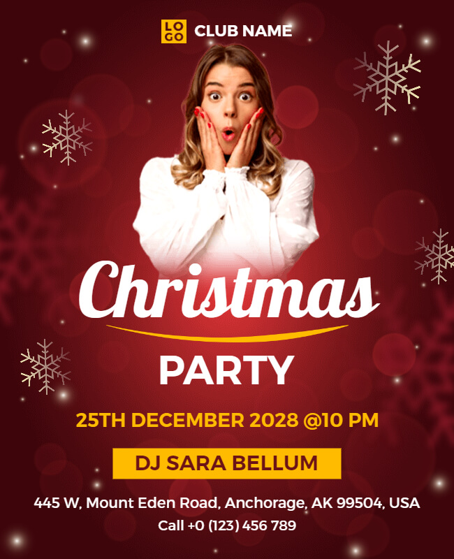Creative Christmas Party Flyer Template