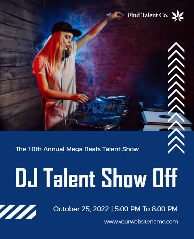 DJ Talent Show Flyer Template