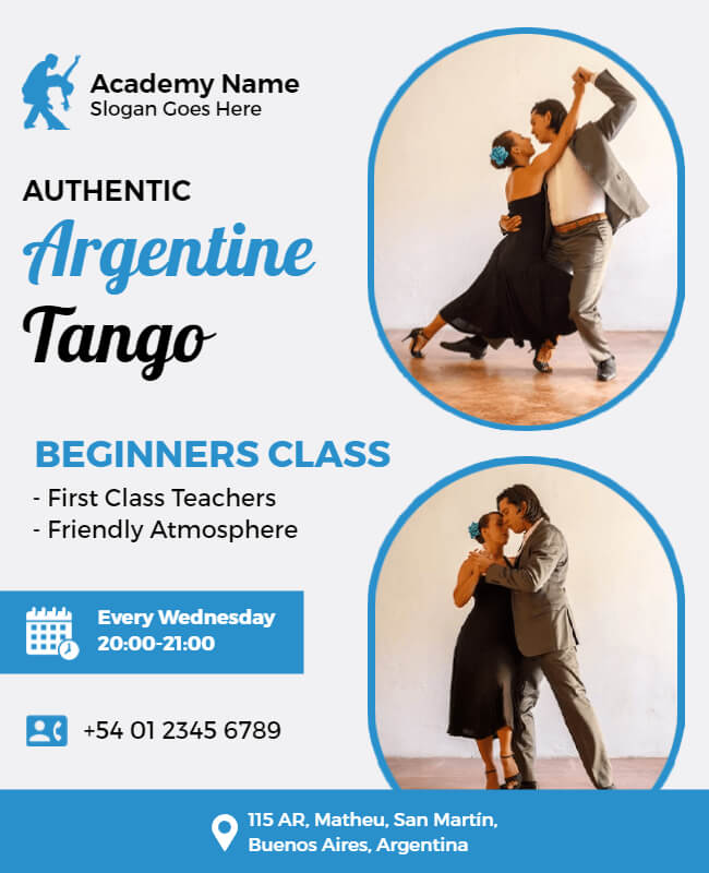 Argentine Tango Class Flyer