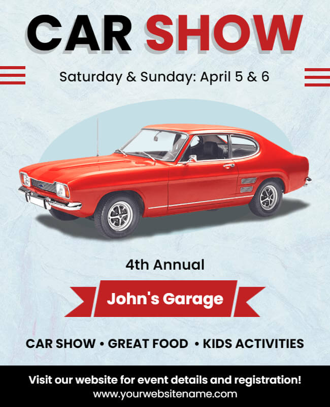 Auto Gala Car Show Flyer
