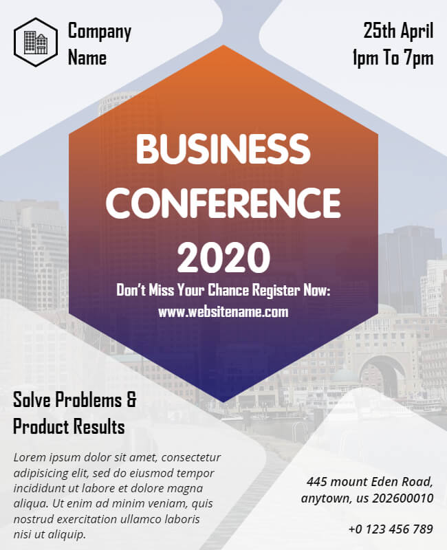 Business Innovation Conference Flyer