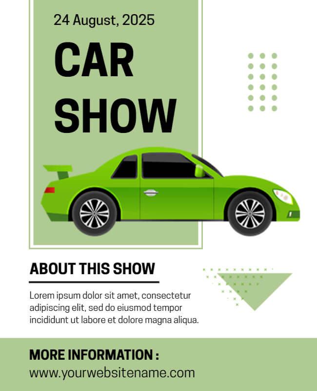 Modern Car Show Flyer