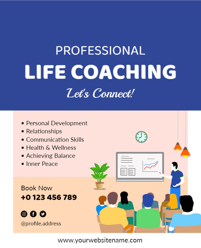 Professional Life Coaching Flyer