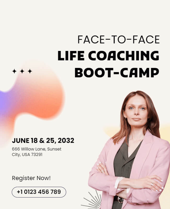 Gradient Boot-Camp Life Coaching Flyer