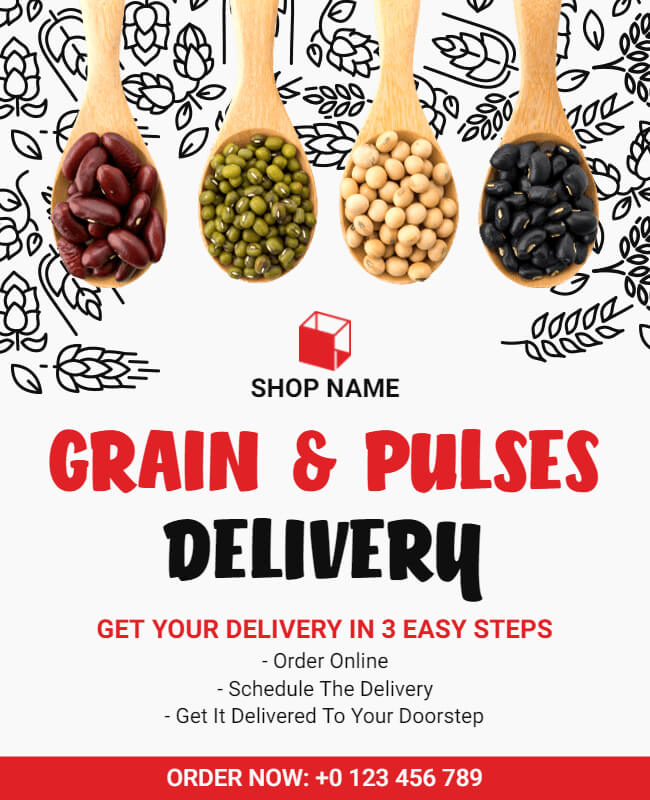 Grain Delivery Flyer Template