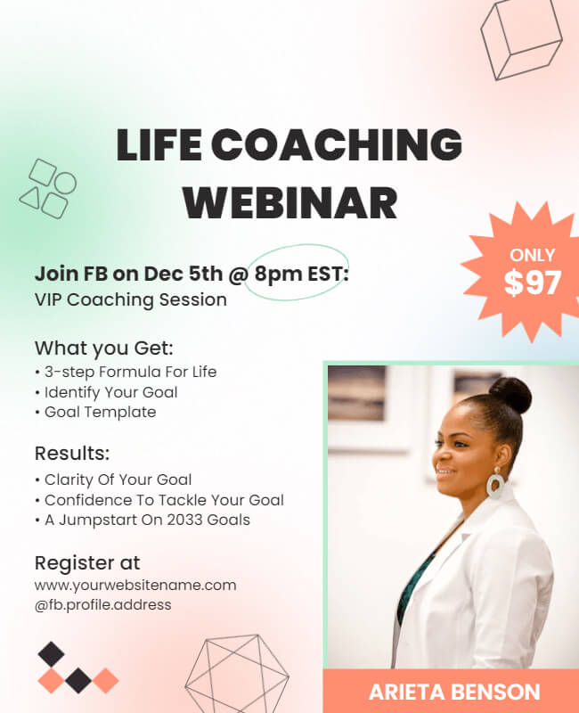 Spark of Change Life Coaching Flyer