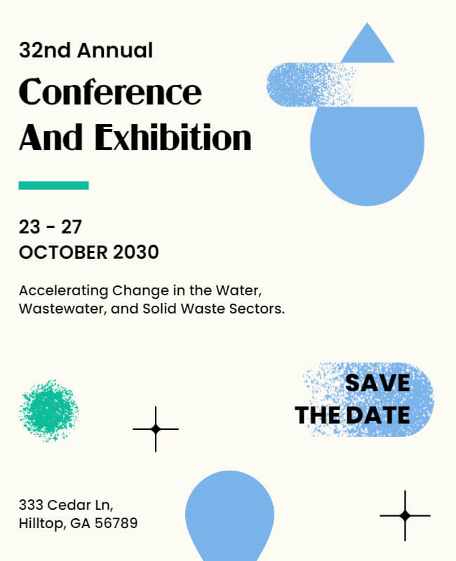 Annual Exhibition Flyer Template