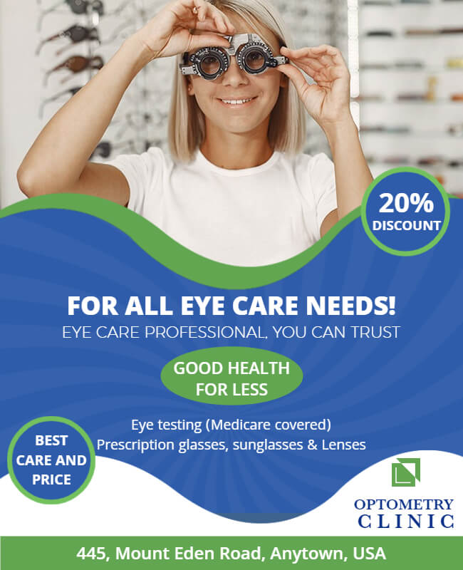 Eye Care Service Flyer Template