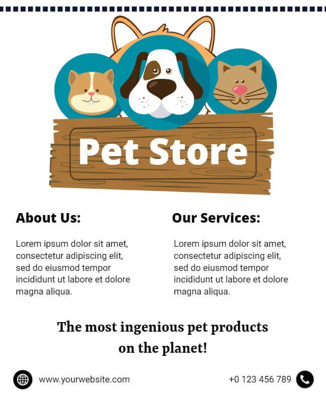 Pet Store Flyer Template