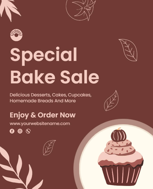 Special Bake Sale Flyer Template