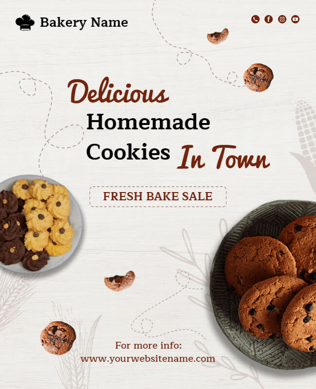 Cookies Bake Sale Flyer Template