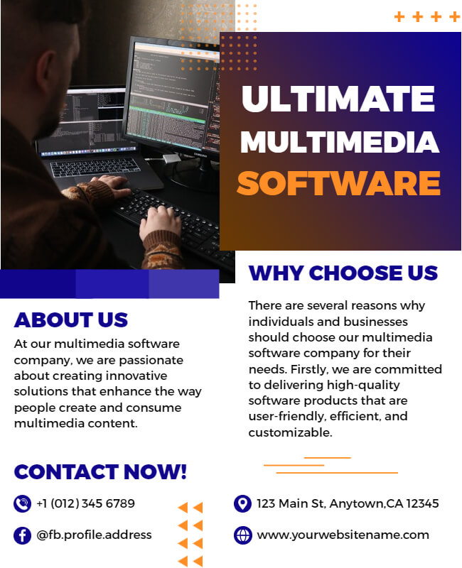 Multimiedia Software Flyer