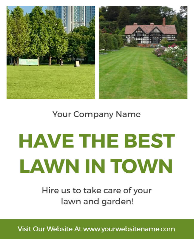 Modern Best Lawn Care Service Flyer